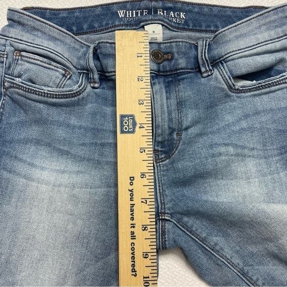 White House Black Market Jeans Crop Distressed Women's Size 0 - Picture 15 of 16